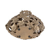 Sculpted Accent Vase | Open Gold Metal Multi Flower Design | 15"