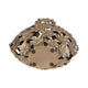Sculpted Accent Vase | Open Gold Metal Multi Flower Design | 15"