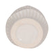 Decorative Vase | Wavy Shape & Rippled Texture | White Ceramic | 8"