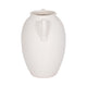 Antique Style Amphora Jug Vase with 2 Handles | 10" White Ceramic