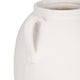 Antique Style Amphora Jug Vase with 2 Handles | 10" White Ceramic