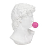 Eros Avant Garde Greek Statue with Pink Bubblegum | White Polyresin 12"