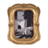 Vintage Photo Frame | Gold Polyresin & Glass | 7 x 8 Baroque Design SBH-19098