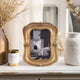 Vintage Photo Frame | Gold Polyresin & Glass | 7 x 8 Baroque Design
