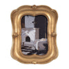Vintage Photo Frame | Gold Polyresin & Glass | 7 x 8 Baroque Design