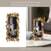 Accent Photo Frame | Fits 4x6 Portrait | Enchanted Butterflies Gold Polyresin