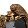 4 x 6 Photo Frame with Bird Accent Resin & Glass Front | Brilliant Gold