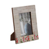 Orsa 7x9 Field Photo Frame with 4x6 Opening | Pink Flower Border | Resin SBH-19122-01