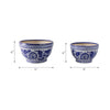 Classic Decorative Bowl Planter Set of 2 | Blue White Chinoiserie Ceramic