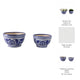 Classic Decorative Bowl Planter Set of 2 | Blue White Chinoiserie Ceramic