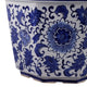 Traditional Decorative Planter Pot Set of 2 | Blue White Chinoiserie Design