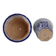 Traditional Decorative Planter Pot Set of 2 | Blue White Chinoiserie Design