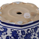 Traditional Decorative Planter Pot Set of 2 | Blue White Chinoiserie Design