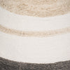 Decorative Flower Vase | Neutral White Gray & Tan Striped Pattern | 13"