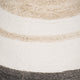 Decorative Flower Vase | Neutral White Gray & Tan Striped Pattern | 13"