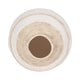 Decorative Flower Vase | Neutral White Gray & Tan Striped Pattern | 13"