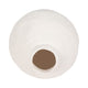 Decorative Flower Vase | Woven Textured Design | 12" White Ceramic