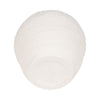 Decorative Flower Vase | Woven Textured Design | 12" White Ceramic