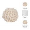 Coral Decorative Tabletop Accent | 6" Ivory Textured Polyresin Design