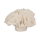 Decorative Flower Petal Coral Accent Sculpture | 6’’ Ivory Ruffled Resin SBH-19616-01