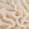 Decorative Flower Petal Coral Accent Sculpture | 6" Ivory Ruffled Resin