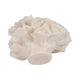 Decorative Flower Petal Coral Accent Sculpture | 6" Ivory Ruffled Resin