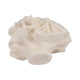 Decorative Flower Petal Coral Accent Sculpture | 6" Ivory Ruffled Resin