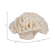 Decorative Flower Petal Coral Accent Sculpture | 6" Ivory Ruffled Resin