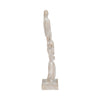 Stacked Turtle Home Decor Figurine | 16" | Distressed White Resin