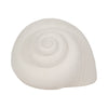 Decorative Bonnet 6" Seashell Figurine | Textured White Ceramic