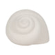 Decorative Bonnet 6’’ Seashell Figurine | Textured White Ceramic SBH-19738-02
