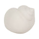 Decorative Bonnet 6" Seashell Figurine | Textured White Ceramic