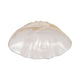 Decorative Accent Bowl | Textured Pearl Shell Design | Ivory White