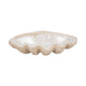 Decorative Accent Bowl | Textured Pearl Shell Design | Ivory White