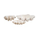 Decorative Accent Bowl | Textured Pearl Shell Design | Ivory White