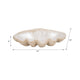 Decorative Accent Bowl | Textured Pearl Shell Design | Ivory White