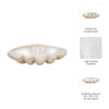 Decorative Accent Bowl | Textured Pearl Shell Design | Ivory White SBH-19741-01