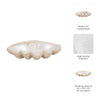 Decorative Accent Bowl | Textured Pearl Shell Design | Ivory White