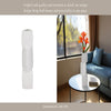 Decorative Geometric Vase | 3 Stacked Triangles | Rough Ivory Ceramic 17"