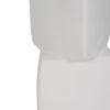 Decorative Geometric Vase | 3 Stacked Triangles | Rough Ivory Ceramic 17"