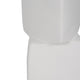 Decorative Geometric Vase | 3 Stacked Triangles | Rough Ivory Ceramic 17"