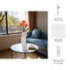 Decorative Geometric Vase | 3 Stacked Triangles | Rough Ivory Ceramic 17"