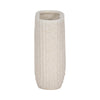 Decorative Floral Vase | Upside Down Arch Design | 8" Speckled Sand Ivory