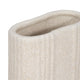 Decorative Floral Vase | Upside Down Arch Design | 8" Speckled Sand Ivory