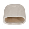 Decorative Floral Vase | Upside Down Arch Design | 8" Speckled Sand Ivory