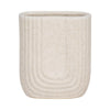 Decorative Floral Vase | Upside Down Arch Design | 8’’ Speckled Sand Ivory SBH-19841