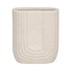 Decorative Floral Vase | Upside Down Arch Design | 8’’ Speckled Sand Ivory SBH-19841
