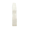 Decorative Vase | Open Ring Cut Out | Ribbed Ivory Ceramic | 12"