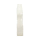 Decorative Vase | Open Ring Cut Out | Ribbed Ivory Ceramic | 12"