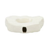 Decorative Vase | Open Ring Cut Out | Ribbed Ivory Ceramic | 12"